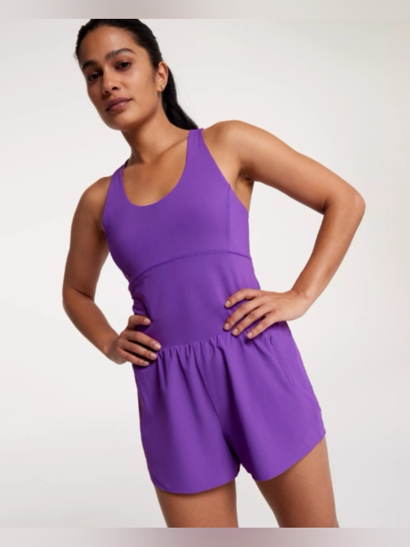 Calia Infinity Romper In Purple Punch Nwt Xxl